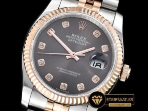 RDJ0266A - DateJust Jub Flt RGSS Dark Grey Diam BP A3135 Mod - 01.jpg